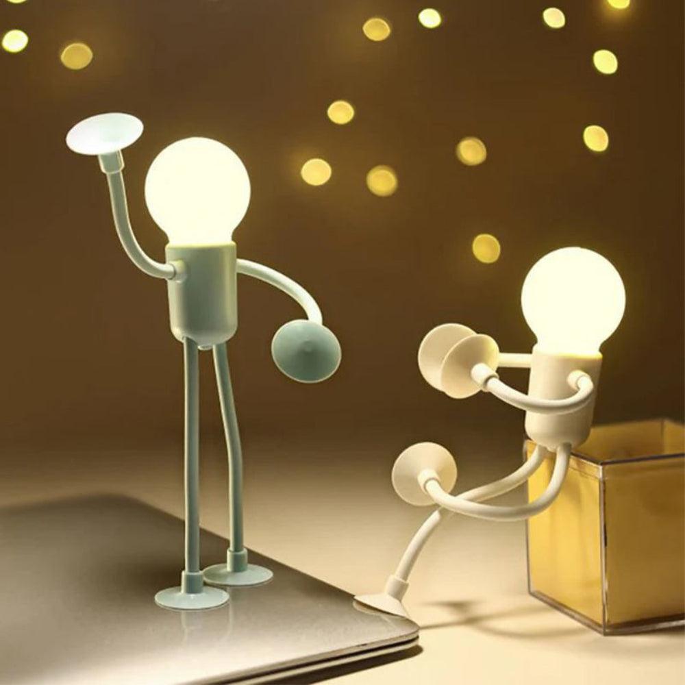 Flexible LED Night Light Adjustable Figure Lamp Kids Bedroom Decorative Lighting