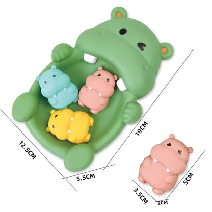 Floating Animal Bath Toys Baby Toddler 4 Piece Water Play Set