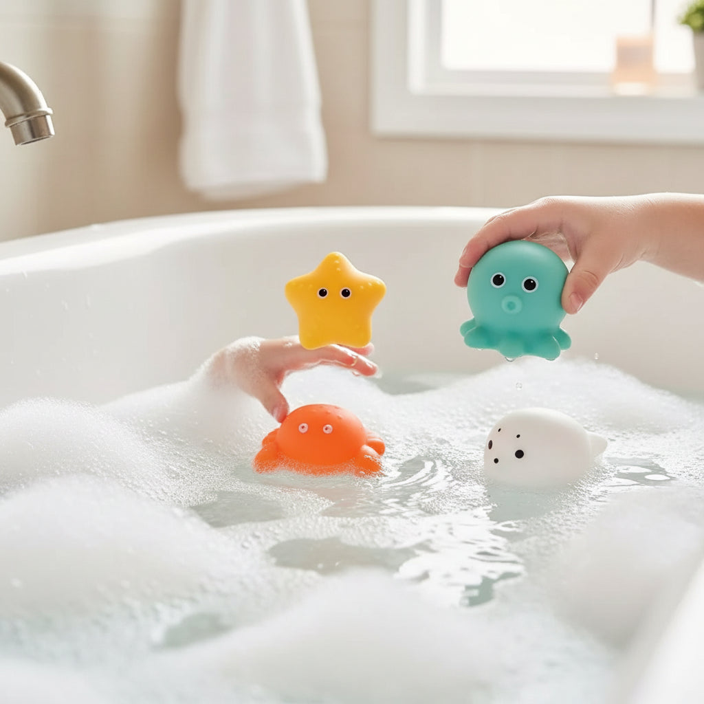 Drijvend badspeelgoed met lichtjes interactieve waterspeelset voor kinderen