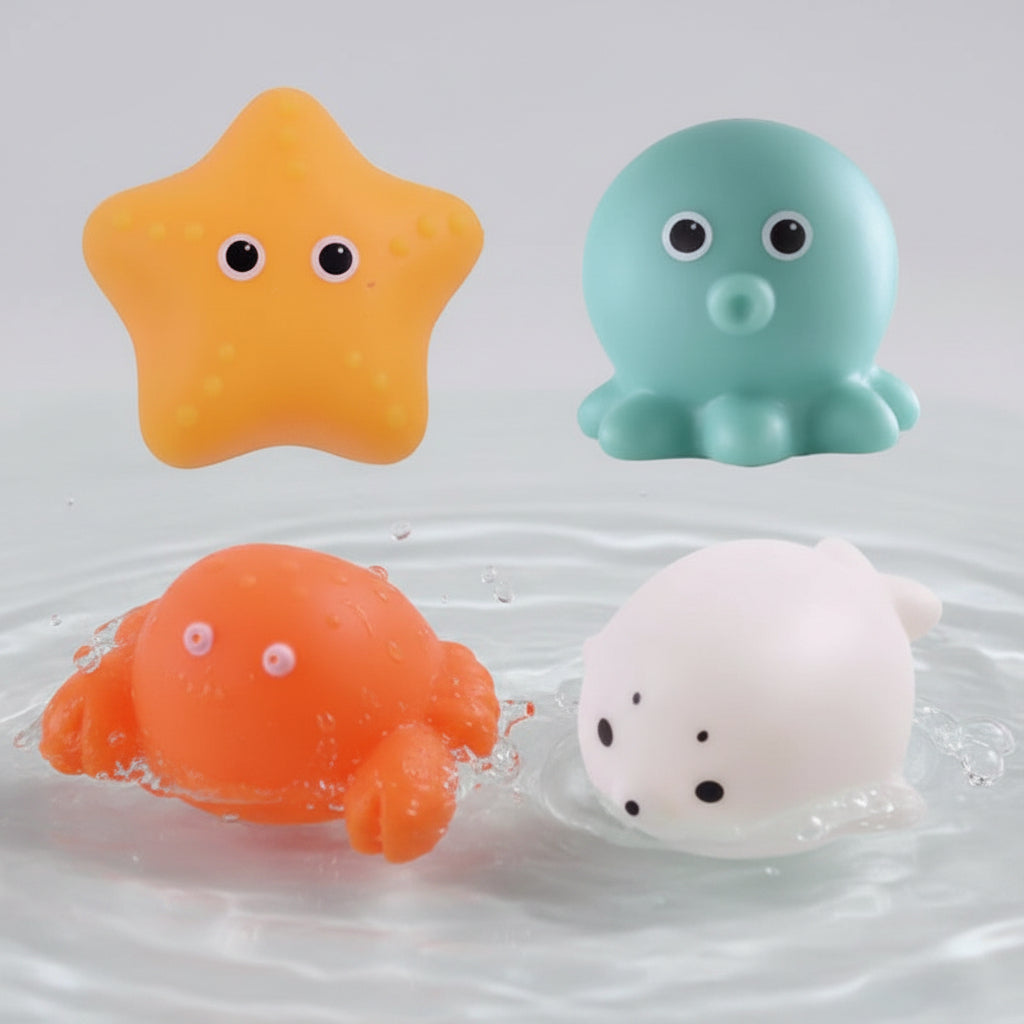 Drijvend badspeelgoed met lichtjes interactieve waterspeelset voor kinderen
