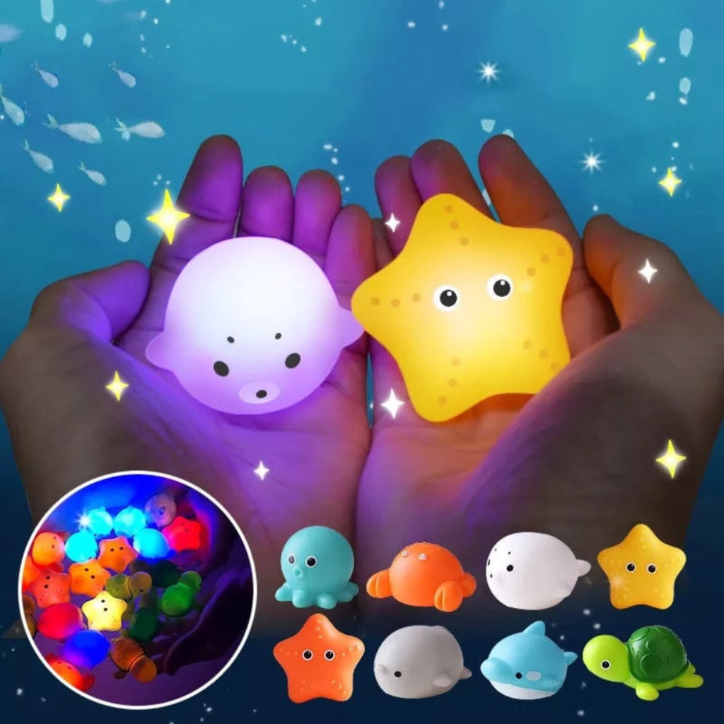Drijvend badspeelgoed met lichtjes interactieve waterspeelset voor kinderen