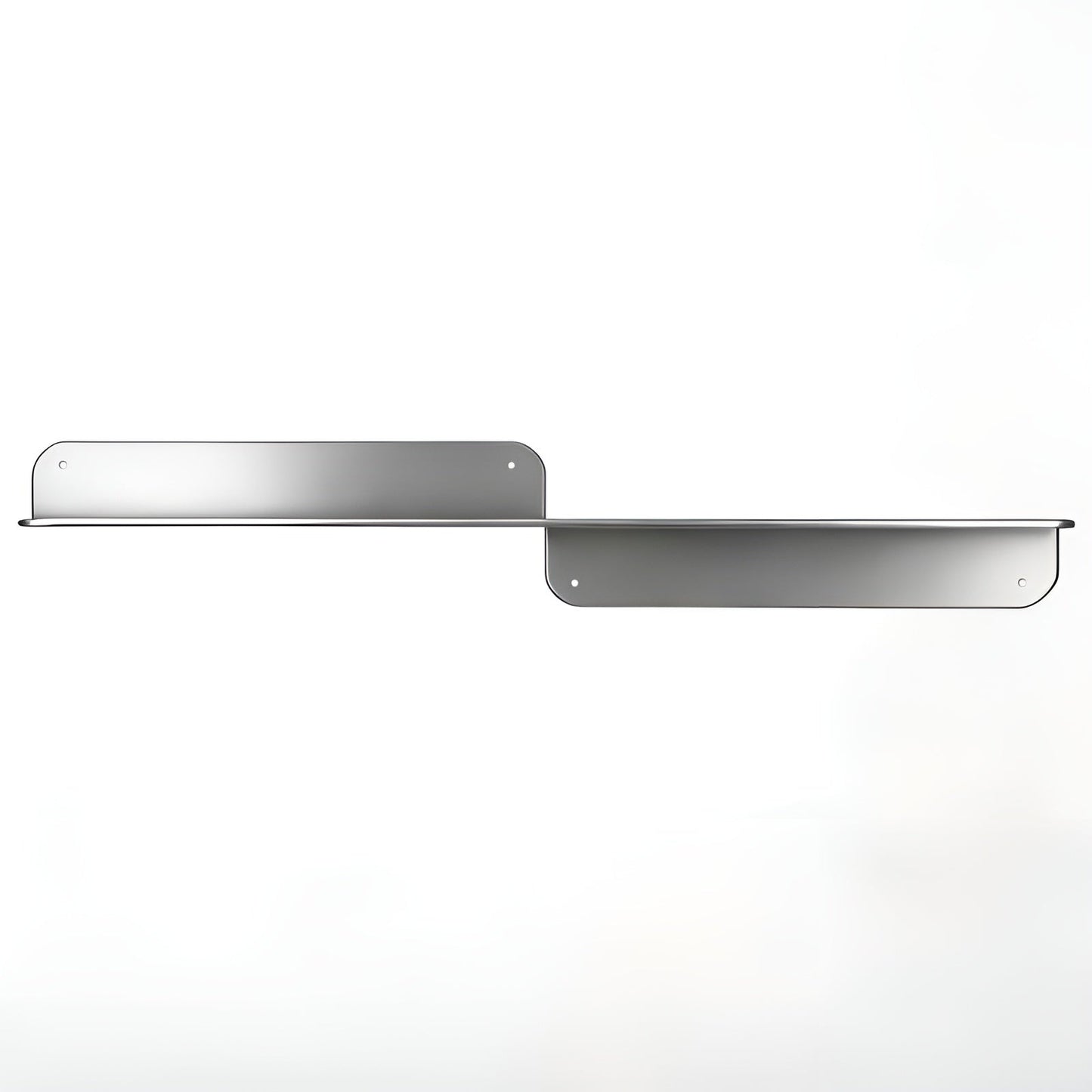 Floating Wall Shelf Minimalist Stainless Steel Storage Rack