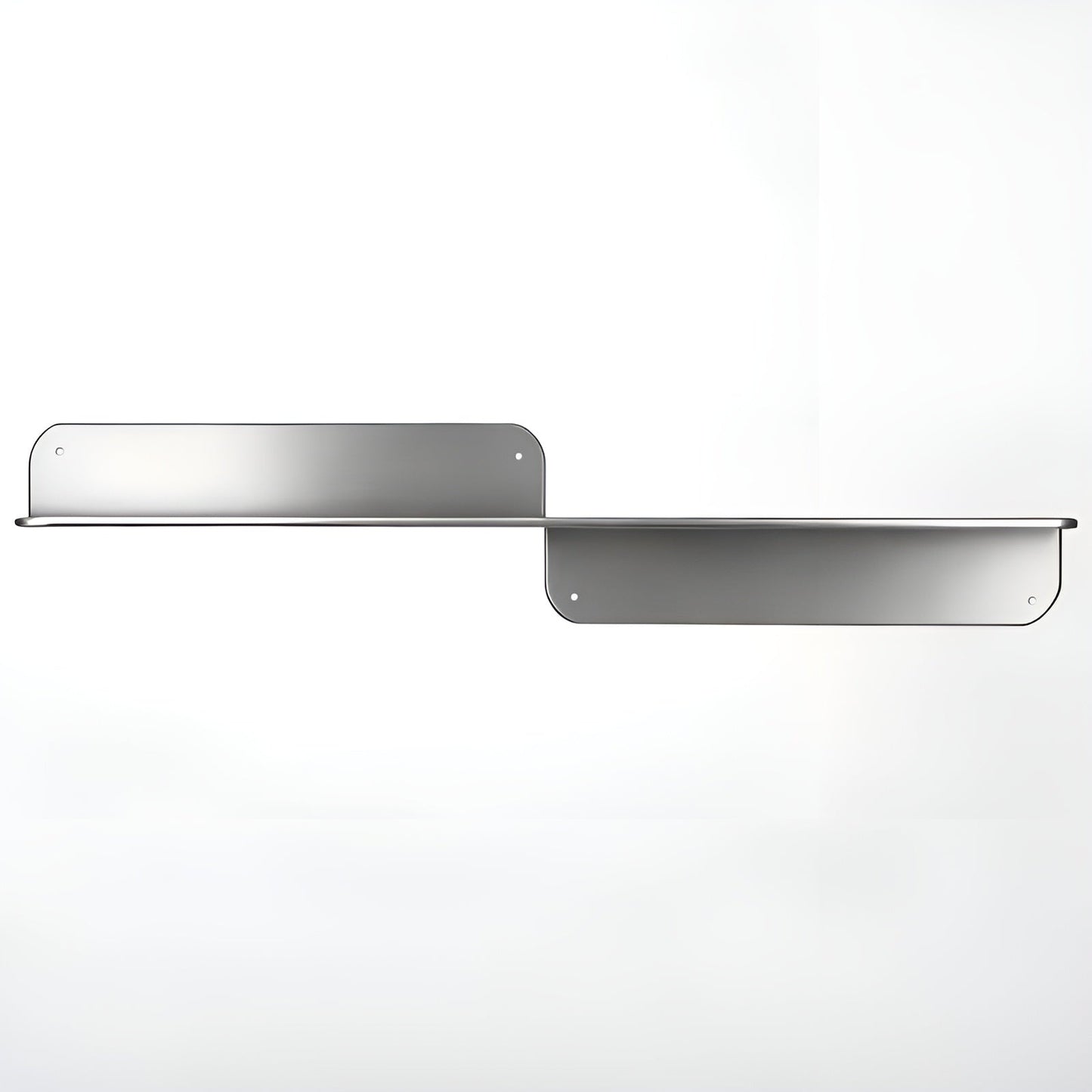 Floating Wall Shelf Minimalist Stainless Steel Storage Rack