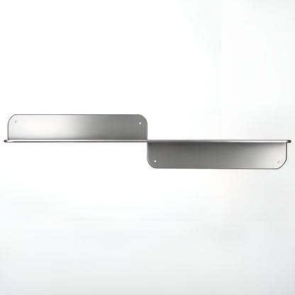 Floating Wall Shelf Minimalist Stainless Steel Storage Rack