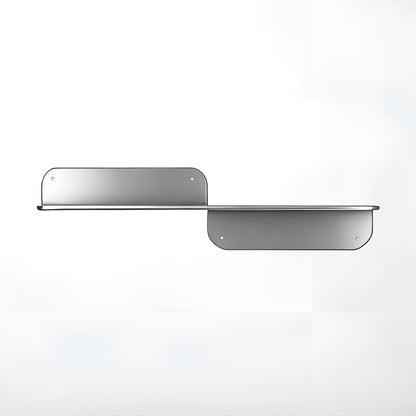 Floating Wall Shelf Minimalist Stainless Steel Storage Rack