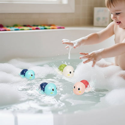 Floating Wind Up Bath Toys Sea Animal Water Play Set
