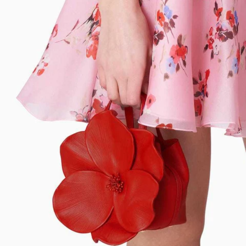 Floral Mini Handbag Cute Lightweight Shoulder Purse