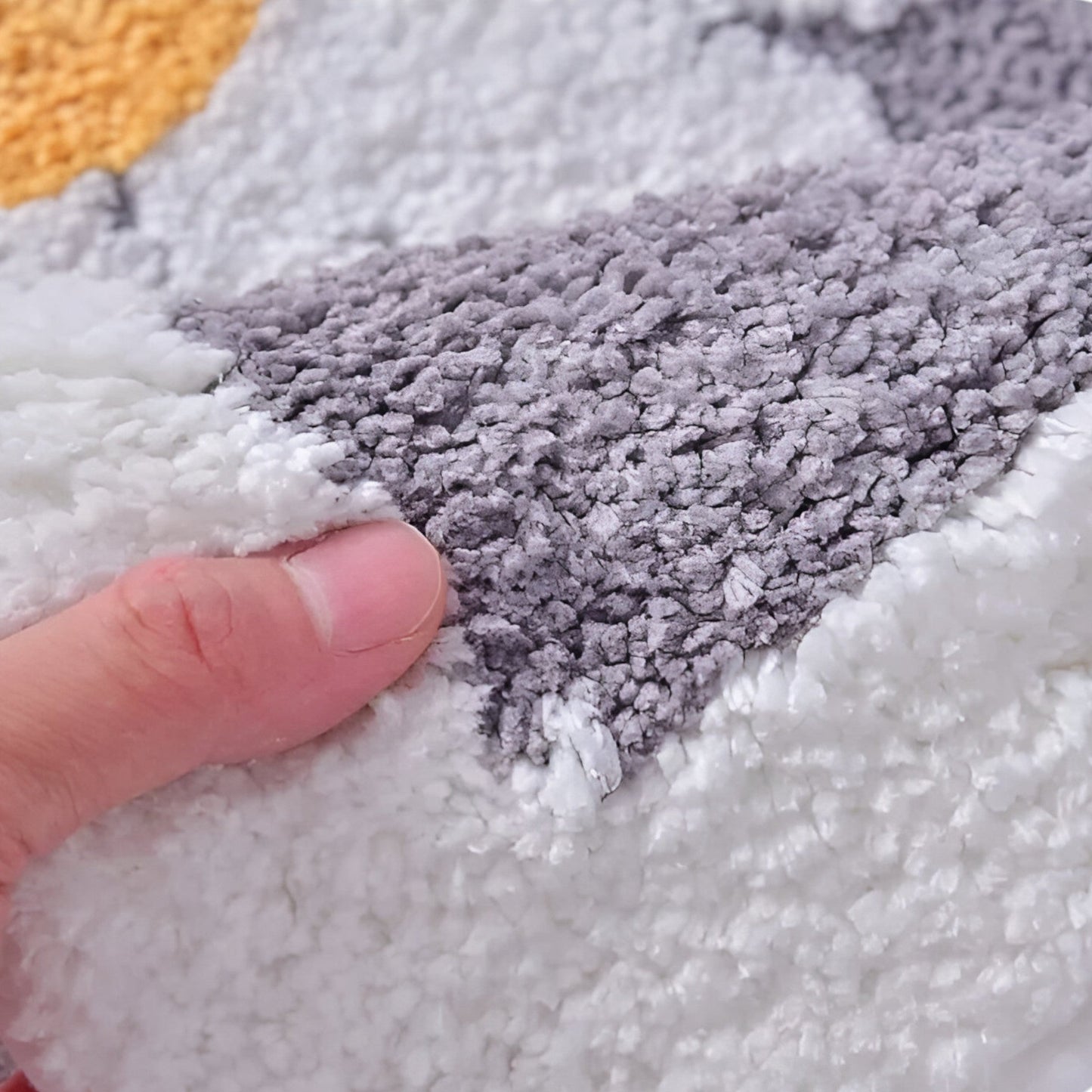 Fluffy Bathroom Rug Soft Absorbent Non Slip Bath Mat