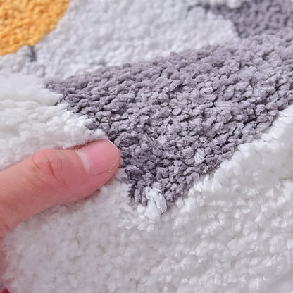 Fluffy Bathroom Rug Soft Absorbent Non Slip Bath Mat