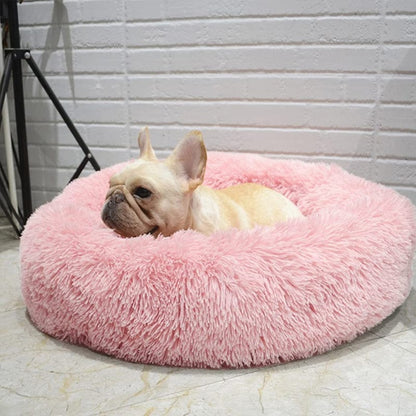 Fluffy Calming Pet Bed Anti Anxiety Plush Dog Cushion