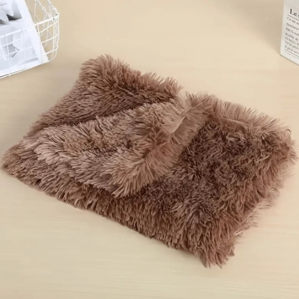 Fluffy Soft Pet Blanket for Cozy Resting and Lounging