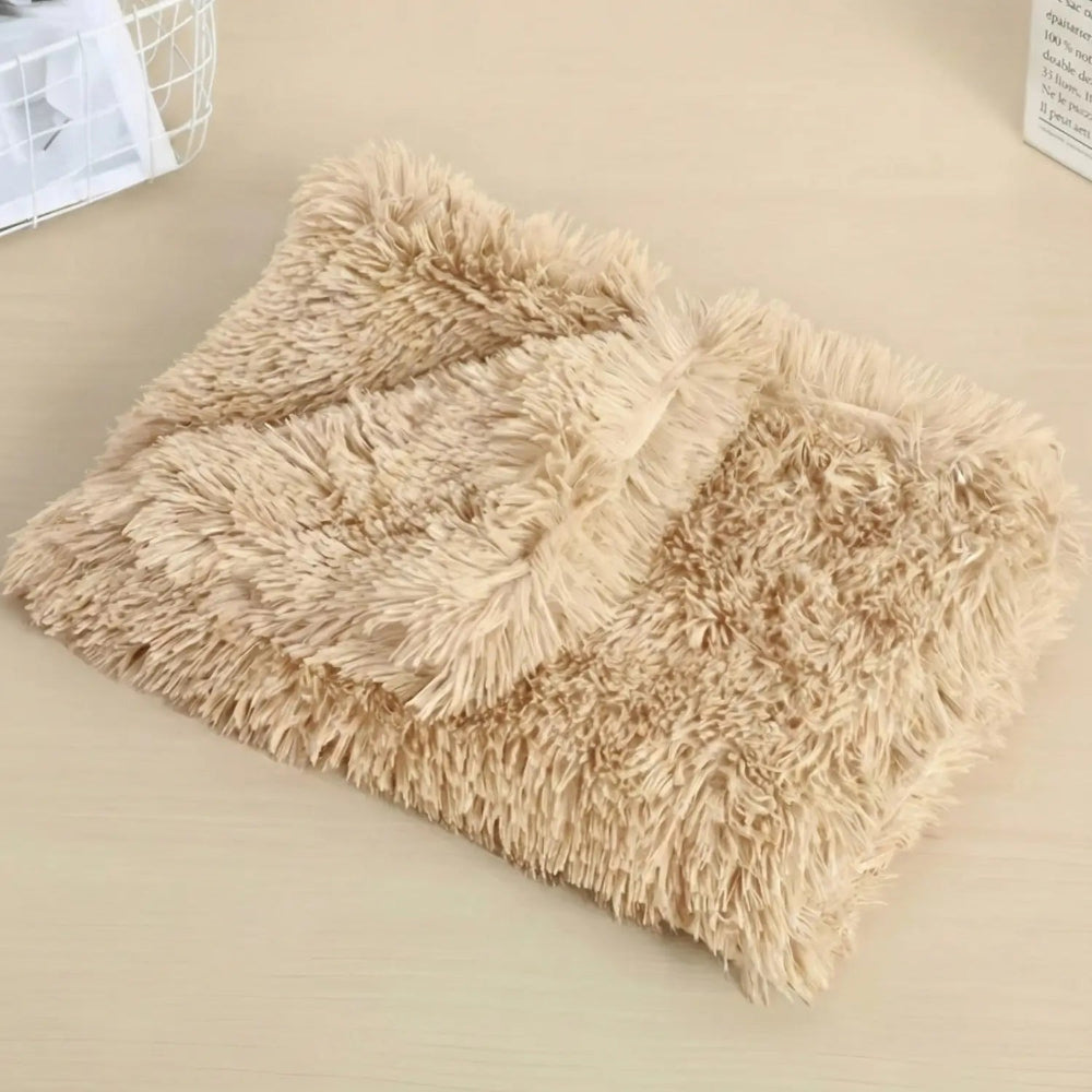 Fluffy Soft Pet Blanket for Cozy Resting and Lounging