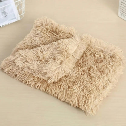 Fluffy Soft Pet Blanket for Cozy Resting and Lounging