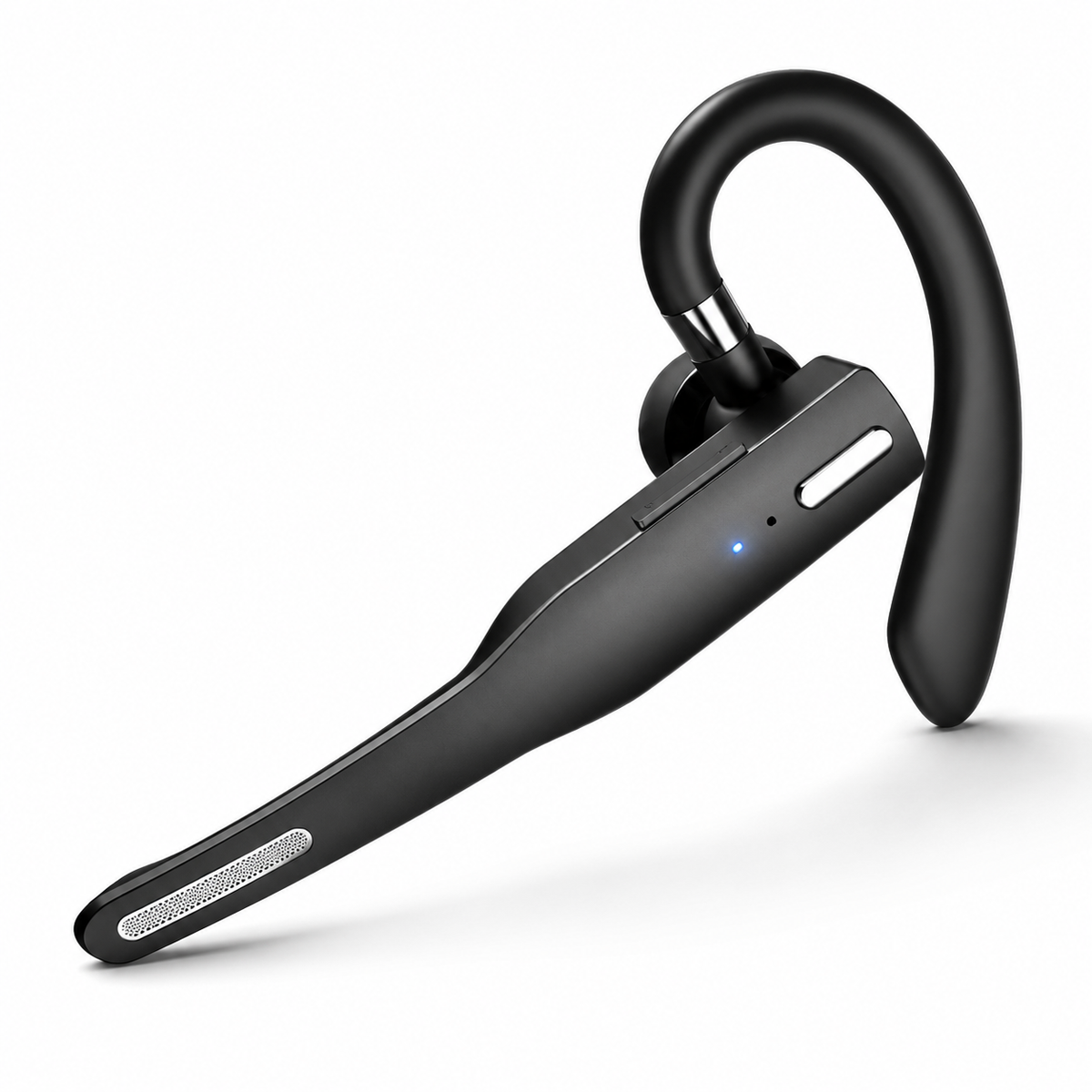 Foldable Bluetooth Headset with Dual Microphones, Noise Reduction and Hands-Free Calling