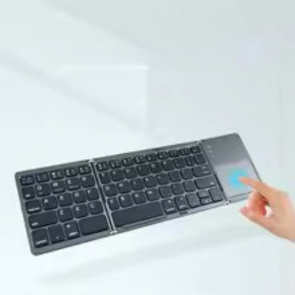 Foldable Bluetooth Keyboard With Touchpad Portable Wireless Keyboard