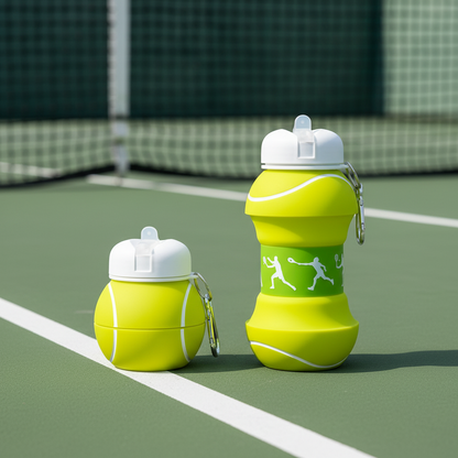 Foldable Collapsible Silicone Water Bottle Leak Proof Sports Travel Gym