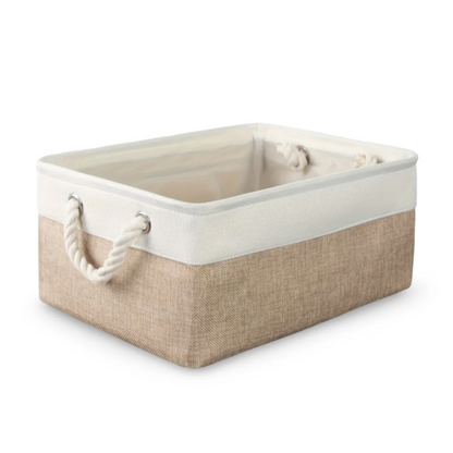 Foldable Oxford Storage Box Rope Handle Organizer Bin