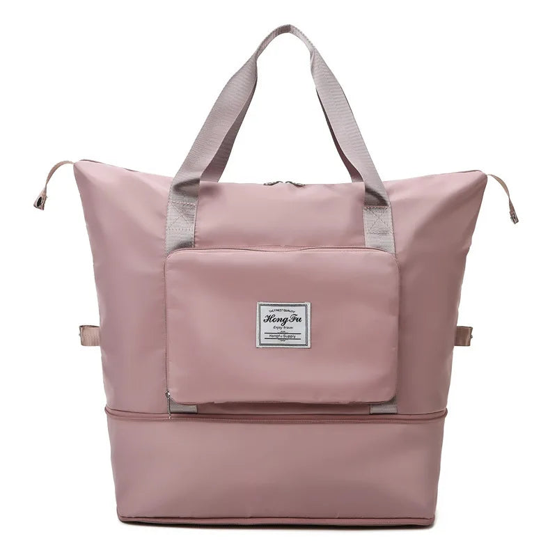 Foldable Travel Bag Large Capacity Waterproof Expandable Luggage Tote