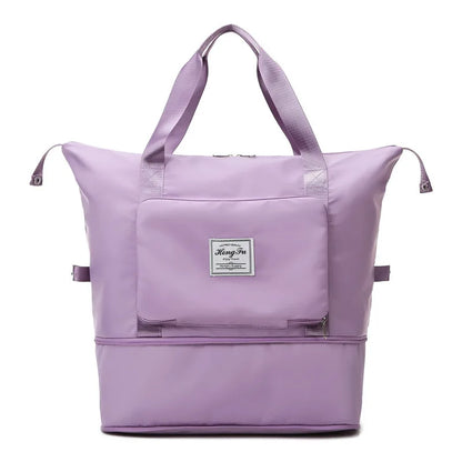 Foldable Travel Bag Large Capacity Waterproof Expandable Luggage Tote