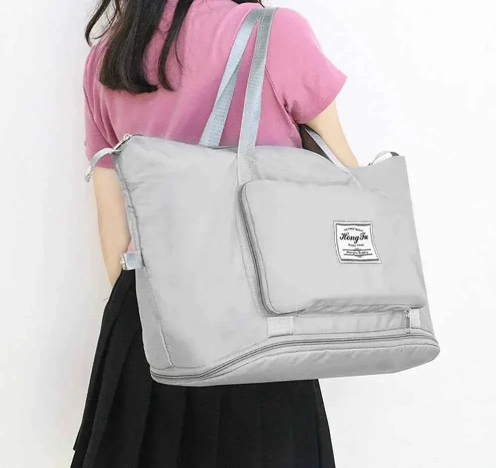 Foldable Travel Duffel Bag Large Capacity Weekend Tote