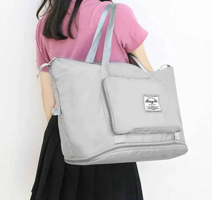 Foldable Travel Duffel Bag Large Capacity Weekend Tote