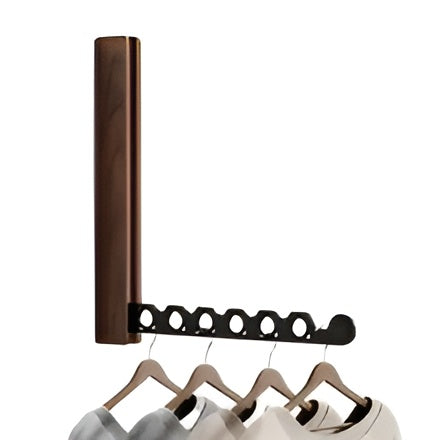 Foldable Wooden Wall Coat Rack Space Saving Organizer