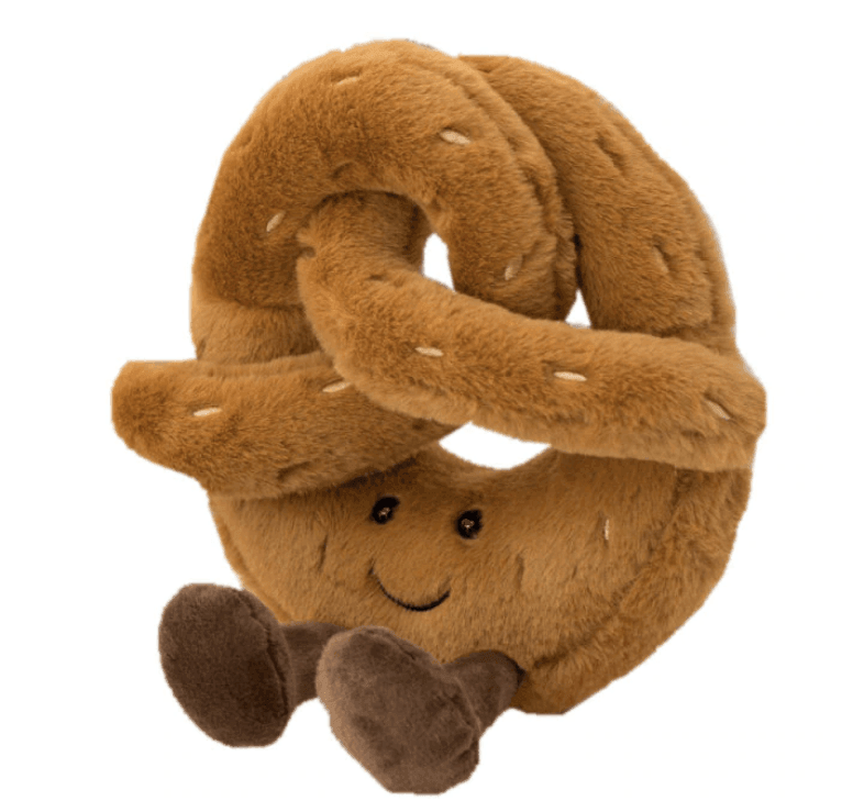 Food Plush Toy Soft Bread Pretzel Croissant Cushion