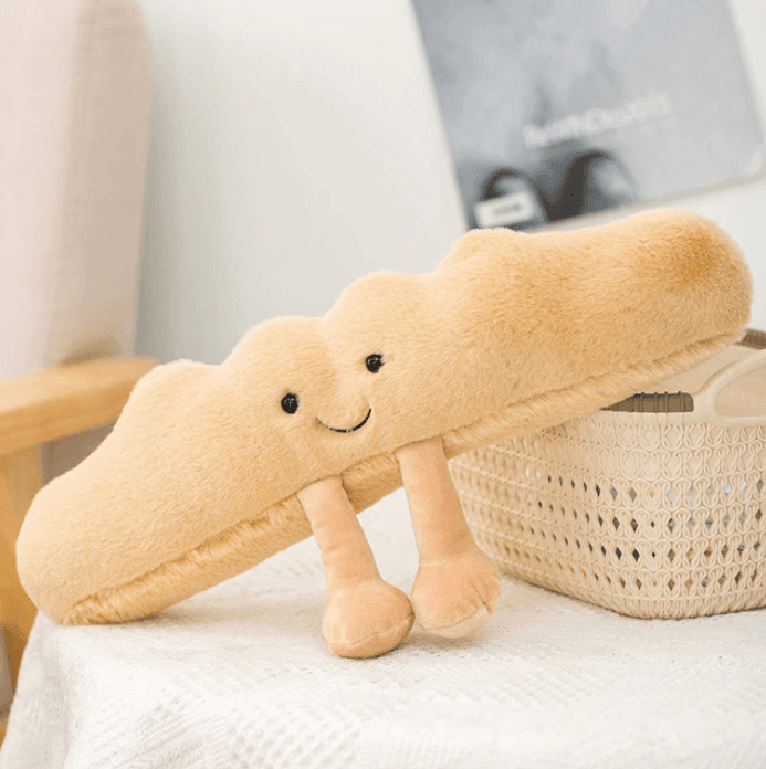 Food Plush Toy Soft Bread Pretzel Croissant Cushion