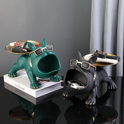 French Bulldog Butler Decorative Key and Jewelry Holder