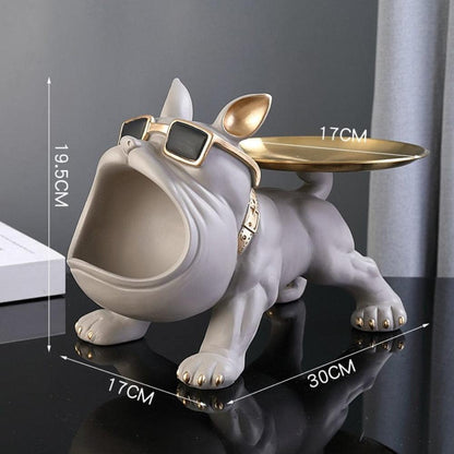 French Bulldog Butler Decorative Key and Jewelry Holder