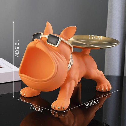 French Bulldog Butler Decorative Key and Jewelry Holder