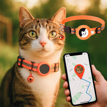 GPS Cat Collar Reflective Adjustable Safety Breakaway Collar