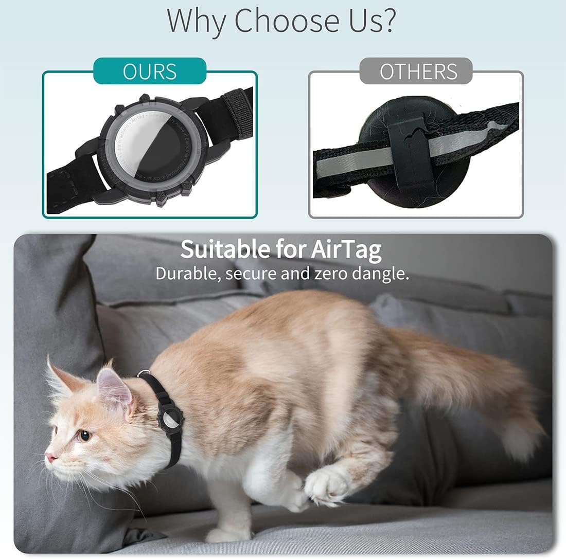 GPS Cat Collar Reflective Adjustable Safety Breakaway Collar