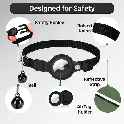 GPS Cat Collar Reflective Adjustable Safety Breakaway Collar