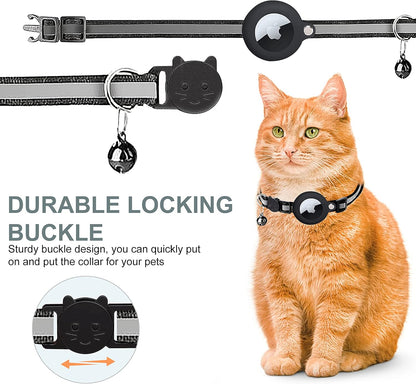 GPS Cat Collar Reflective Adjustable Safety Breakaway Collar
