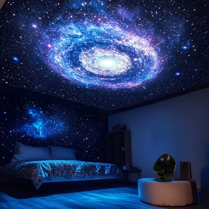Galaxy Star Projector LED Night Light with 13 Modes Nebula Effect USB Timer Bedroom Ambient Lighting