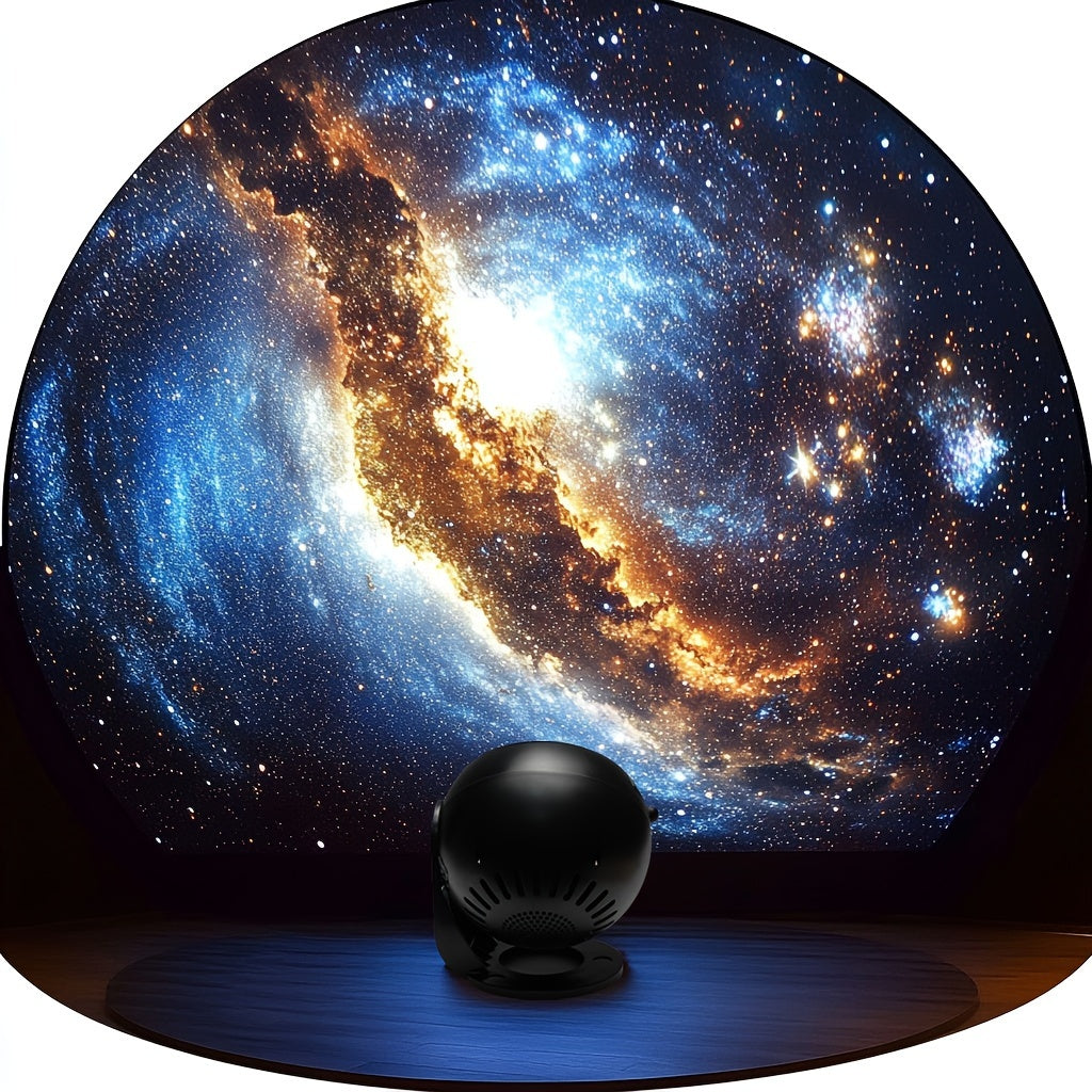 Galaxy Star Projector LED Night Light with 13 Modes Nebula Effect USB Timer Bedroom Ambient Lighting