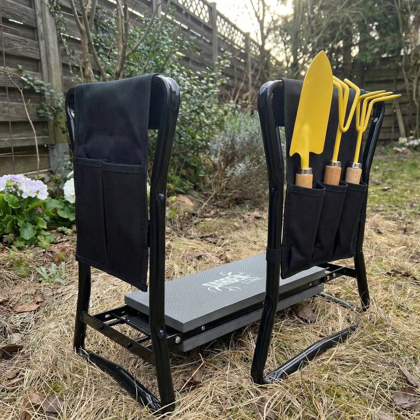 Garden Kneeler Seat Foldable Bench Cushion Gardening Stool