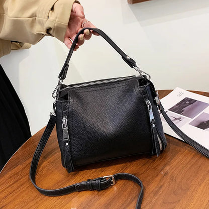 Genuine Leather Womens Shoulder Bag Crossbody Purse