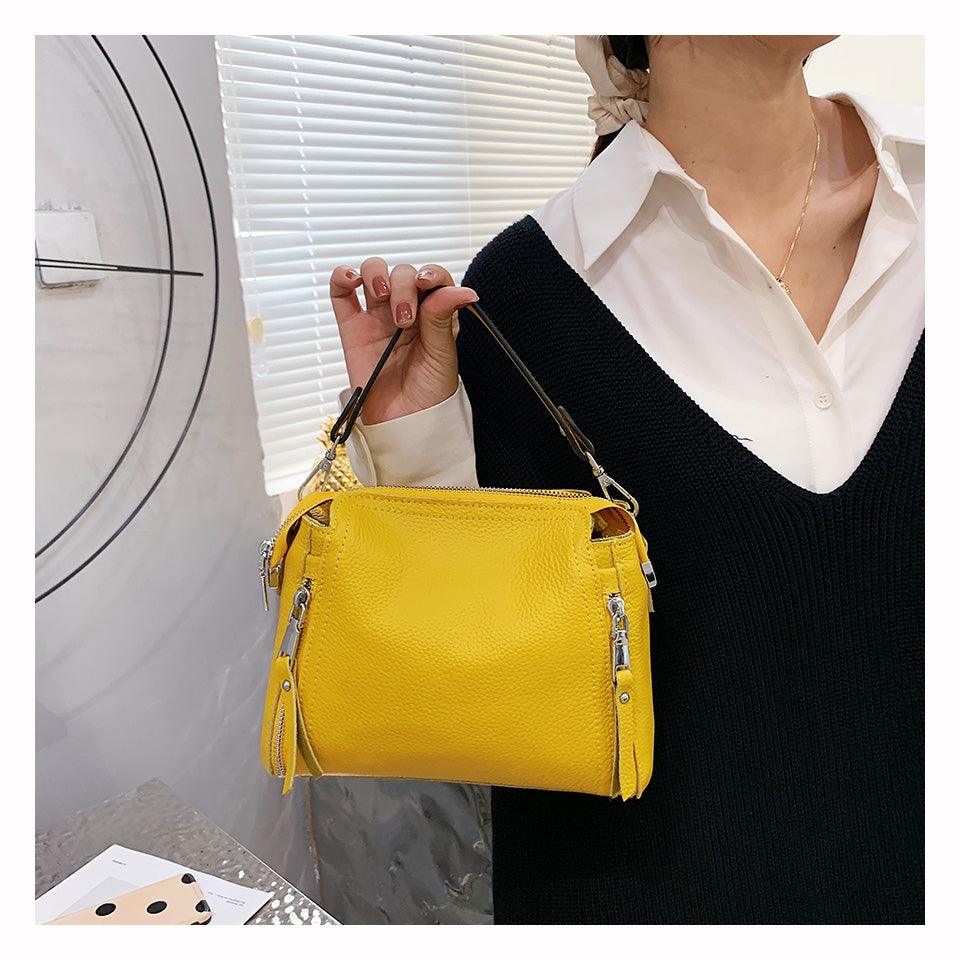 Genuine Leather Womens Shoulder Bag Crossbody Purse