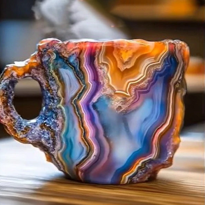 Geode Inspired Coffee Mug 300ml Artistic Novelty Tea Cup Drinkware