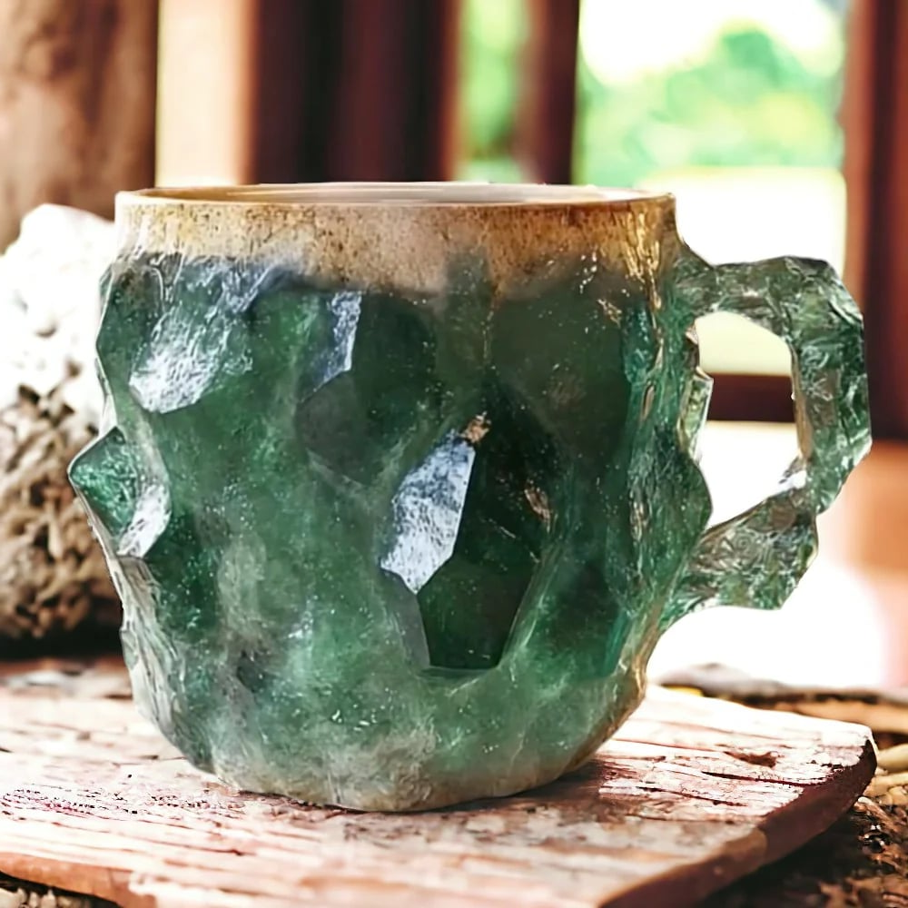 Geode Inspired Coffee Mug 300ml Artistic Novelty Tea Cup Drinkware