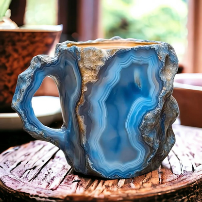 Geode Inspired Coffee Mug 300ml Artistic Novelty Tea Cup Drinkware
