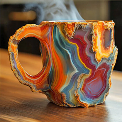 Geode Inspired Coffee Mug 300ml Artistic Novelty Tea Cup Drinkware