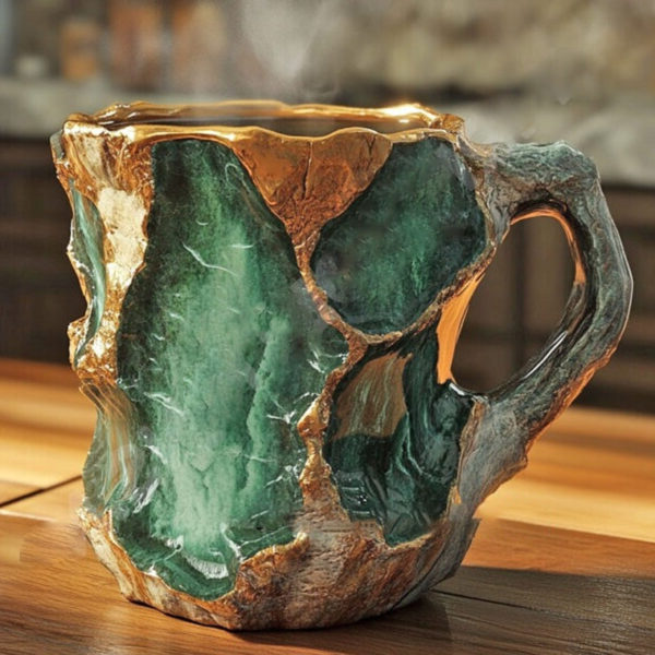Geode Inspired Coffee Mug 300ml Artistic Novelty Tea Cup Drinkware