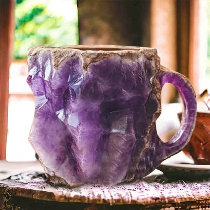 Koffiemok geïnspireerd op een geode, artistieke novelty-theekop en drinkgerei
