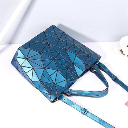 Geometric Pattern Tote Bag Womens Cotton Shoulder Handbag