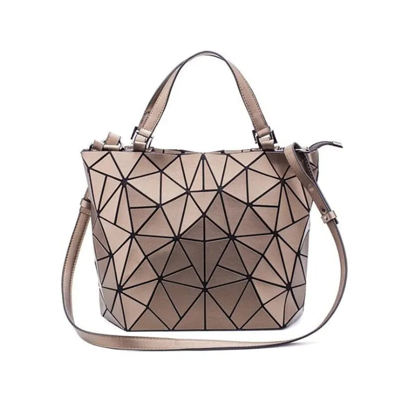 Geometric Pattern Tote Bag Womens Cotton Shoulder Handbag