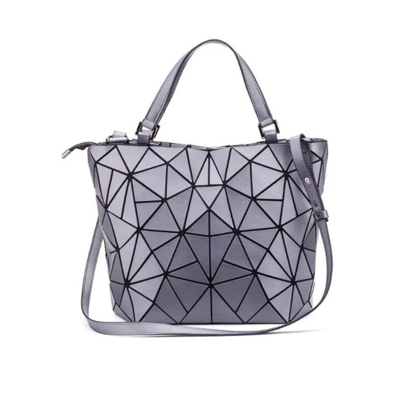 Geometric Pattern Tote Bag Womens Cotton Shoulder Handbag