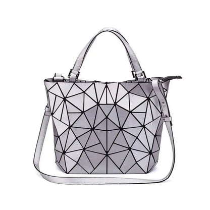 Geometric Pattern Tote Bag Womens Cotton Shoulder Handbag